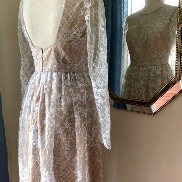 Monique Lhuillier Lace Dress - Picture 3 of 6